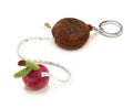 A BATHING APE BABY MILO STORE BABY MILO CHERRY PLUSH DOLL TAPE MEASURE KEYCHAIN