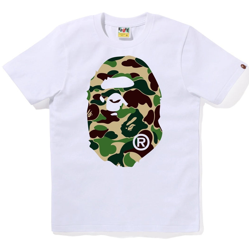 A BATHING APE Ladies' ABC CAMO BIG APE HEAD TEE