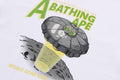 A BATHING APE APE HEAD UFO ON MOON TEE