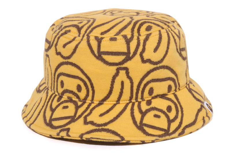 A BATHING APE BAPE KIDS BANANA MILO KNIT JACQUARD HAT