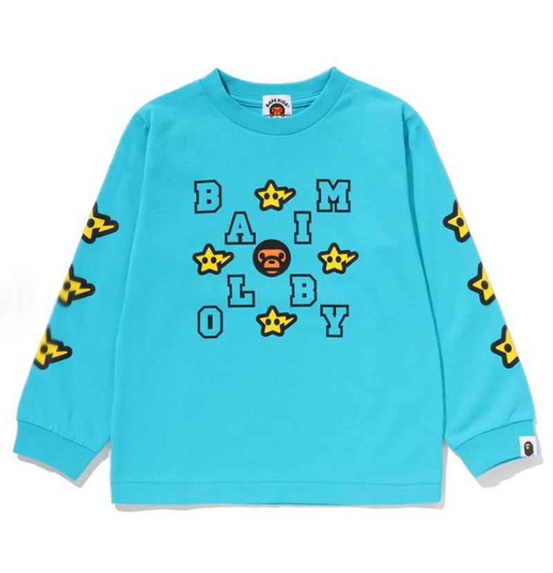 A BATHING APE BAPE KIDS MILOGRAM STA L/S TEE - happyjagabee store