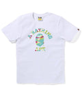 A BATHING APE Ladies' SCREEN CAMO COLLEGE TEE