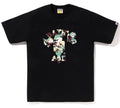 A BATHING APE MAP CAMO COLLEGE MILO TEE