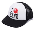 A BATHING APE I LOVE BAPE MESH CAP