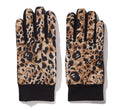 A BATHING APE WILD LEOPARD PATTERN GLOVES