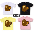 A BATHING APE BAPE KIDS APE HEAD & BABY MILO TEE
