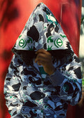A BATHING APE BAPE x HIDDEN STA CAMO TIGER FULL ZIP HOODIE