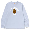 A BATHING APE COLLEGE L/S TEE - happyjagabee store