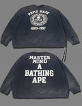 A BATHING APE BAPE x mastermind JAPAN VINTAGE EFFECT CREWNECK