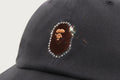 A BATHING APE Ladies' CRYSTAL STONE APE HEAD PANEL CAP