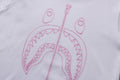 A BATHING APE Ladies' CHAIN STITCH SHARK MINI TEE
