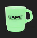 A BATHING APE APE HEAD GLOW IN THE DARK STACKING MUG