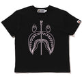 A BATHING APE Ladies' CHAIN STITCH SHARK MINI TEE