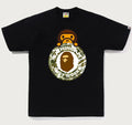 A BATHING APE SPLASH CAMO MILO ON BUSY WORKS TEE