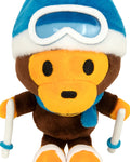 A BATHING APE BABY MILO STORE BABY MILO SKIING PLUSH DOLL KEYCHAIN 15CM