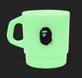 A BATHING APE APE HEAD GLOW IN THE DARK STACKING MUG