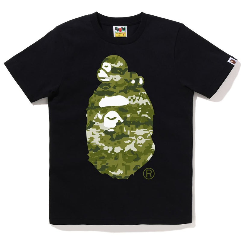 A BATHING APE Ladies' MULTI PIXEL CAMO MILO ON BIG APE TEE - happyjagabee store