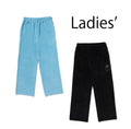 A BATHING APE Ladies' CRYSTAL STONE APE HEAD VELOUR WIDE PANTS