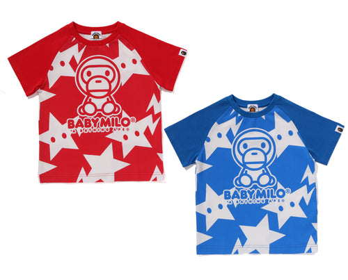 A BATHING APE BAPE KIDS BABY MILO STA RAGLAN TEE
