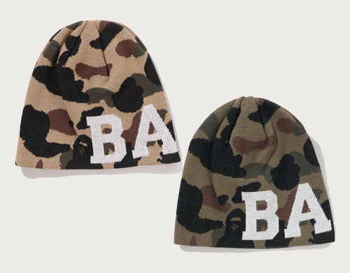 A BATHING APE 1ST CAMO KNIT CAP
