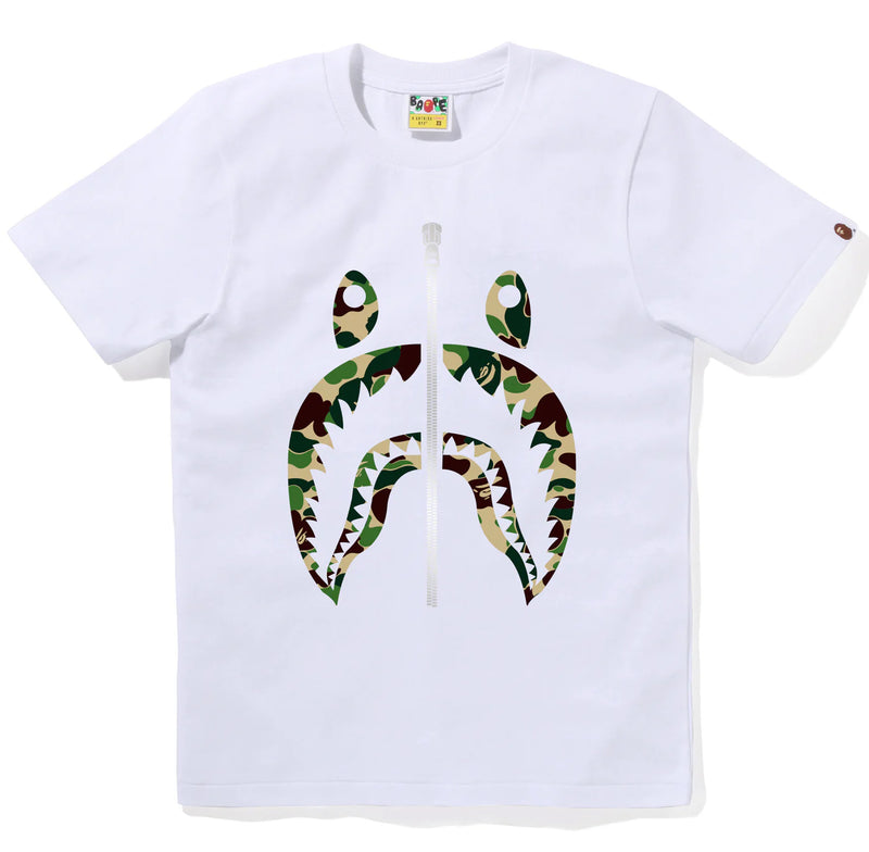 A BATHING APE Ladies' ABC CAMO SHARK TEE