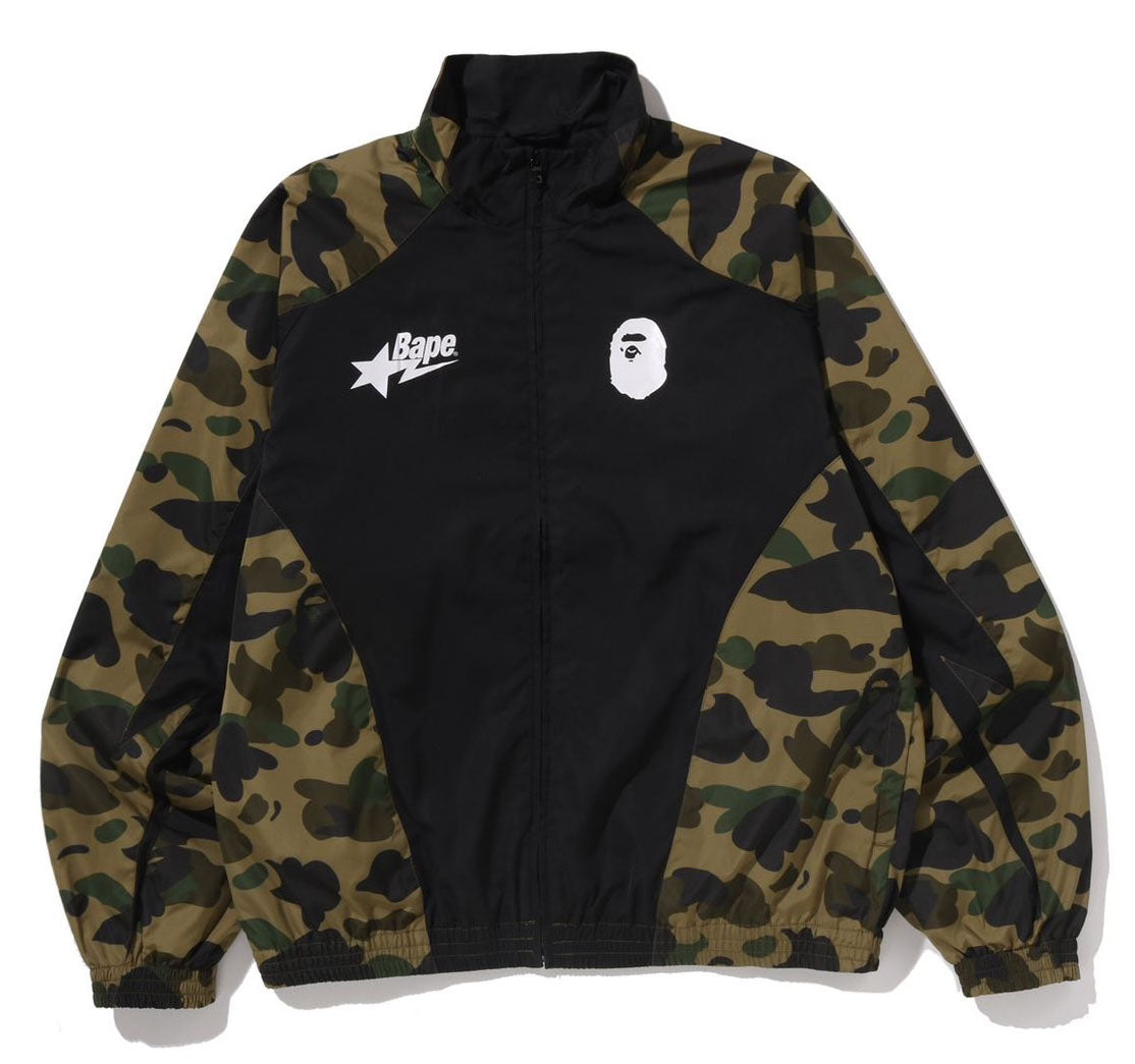 A BATHING APE 1ST CAMO STAND COLLAR TRACK JACKET – happyjagabee store