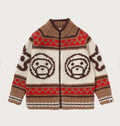 A BATHING APE BAPE KIDS BABY MILO WOOL MIX COWICHAN CARDIGAN
