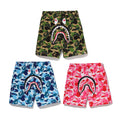 A BATHING APE ABC CAMO SHARK SWEAT SHORTS