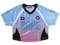 A BATHING APE Ladies' DIP DYE MULTI LOGO MINI TEE