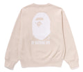 A BATHING APE Ladies' BY BATHING CREWNECK SWEAT SHIRT