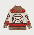 A BATHING APE BAPE KIDS BABY MILO WOOL MIX COWICHAN CARDIGAN