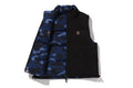 A BATHING APE Ladies' COLOR CAMO REVERSIBLE DOWN VEST