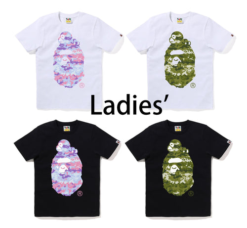 A BATHING APE Ladies' MULTI PIXEL CAMO MILO ON BIG APE TEE
