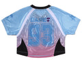 A BATHING APE Ladies' DIP DYE MULTI LOGO MINI TEE