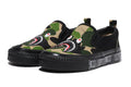A BATHING APE BAPE KIDS ABC CAMO SHARK PATCH SLIP ON