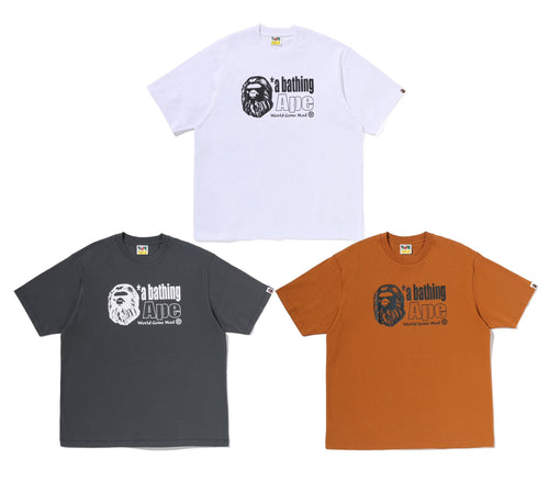 A BATHING APE APE HEAD LOGO RELAXED FIT TEE