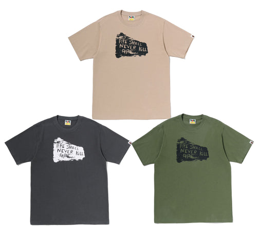 A BATHING APE APE SHALL NEVER KILL APE TEE