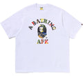 A BATHING APE MULTI LOGO COLLEGE RELAXED FIT TEE