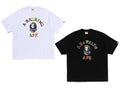 A BATHING APE MULTI LOGO COLLEGE RELAXED FIT TEE