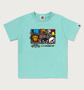 A BATHING APE BAPE KIDS MILO FRIENDS DJ TEE
