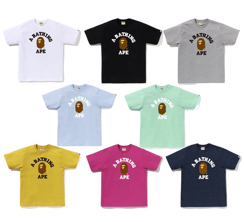 A BATHING APE COLLEGE TEE