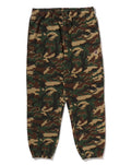 A BATHING APE GLITCH WOODLAND CAMO RELAXED FIT SWEAT PANTS