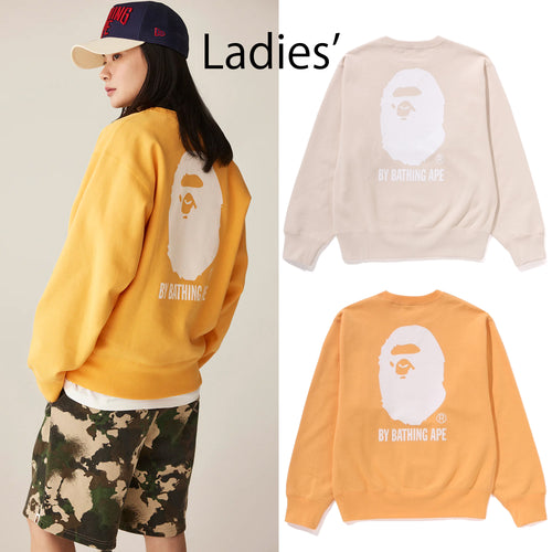 A BATHING APE Ladies' BY BATHING CREWNECK SWEAT SHIRT