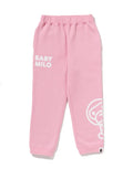 A BATHING APE BAPE KIDS BIG BABY MILO SWEAT PANTS