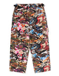 A BATHING APE HYBRID CAMO MULTI BADGE CARGO PANTS