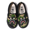 A BATHING APE BAPE KIDS ABC CAMO SHARK PATCH SLIP ON