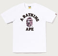 A BATHING APE Ladies' TIGER CAMO COLLEGE TEE