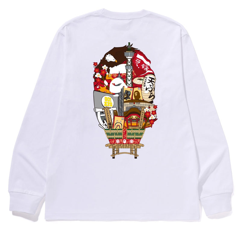 A BATHING APE BAPE STORE FUKUOKA L/S TEE FUKUOKA LIMITED