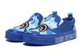 A BATHING APE BAPE KIDS ABC CAMO SHARK PATCH SLIP ON