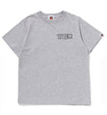 A BATHING APE BAPE KIDS BACK SHARK LOOSE FIT TEE